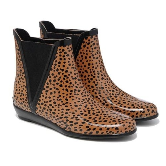 Loeffler Randall Shoes - Loeffler Randall Leopard Linx Rain Booties sz 7